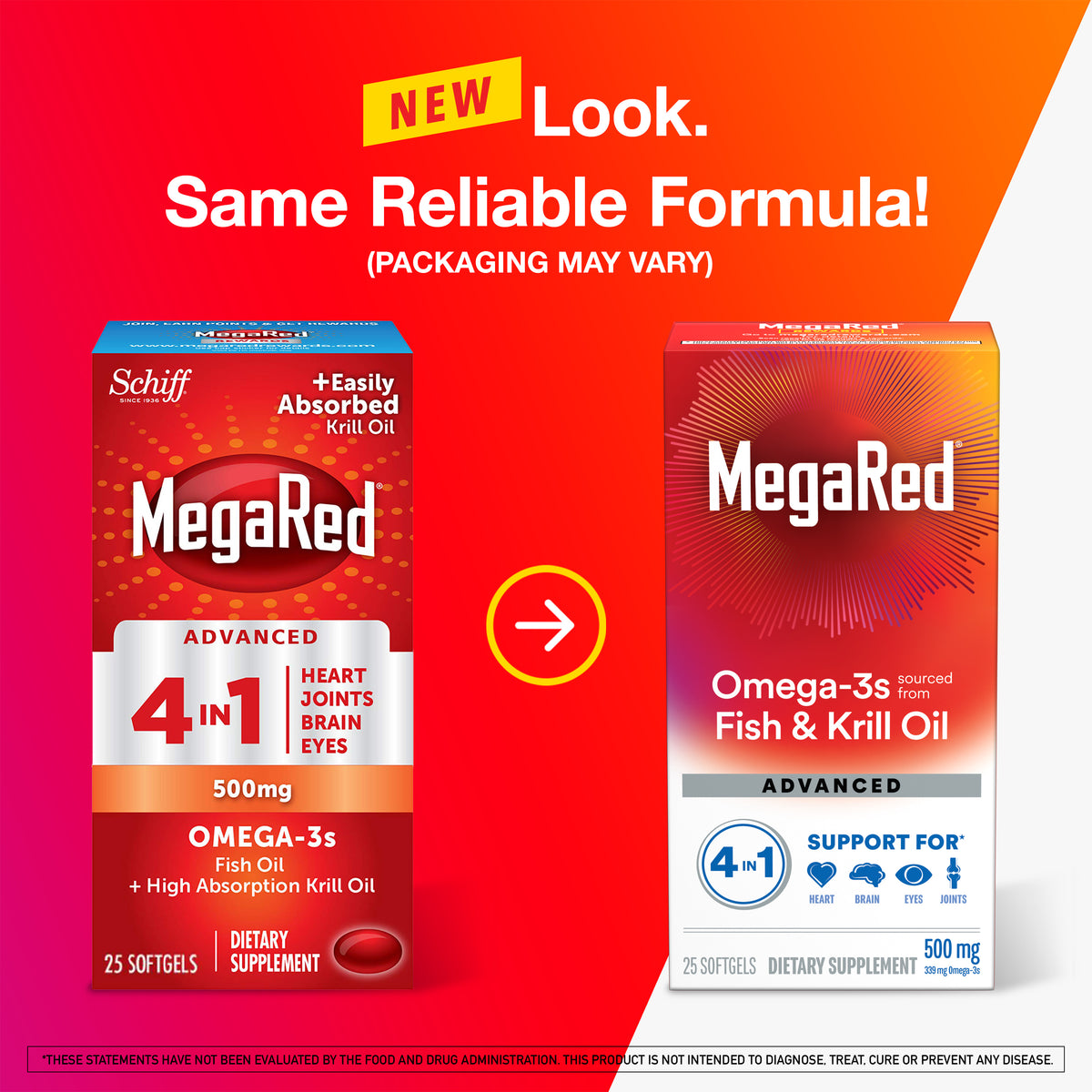 MegaRed Advanced 4 en 1 omega 3 500 mg 25 cápsulas