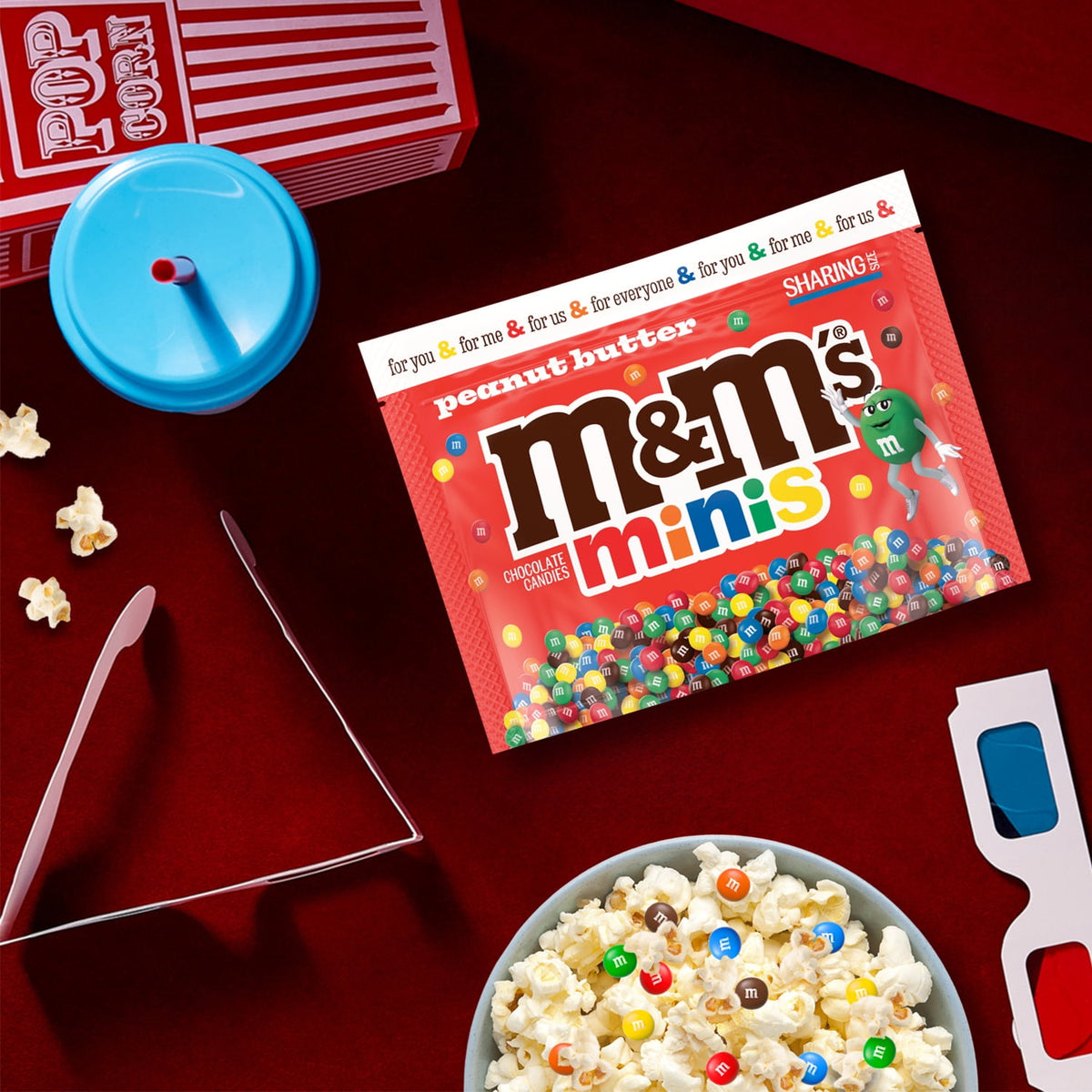 Regalo M&M'S Chocolates Crema Cacahuate Minis 244g X2