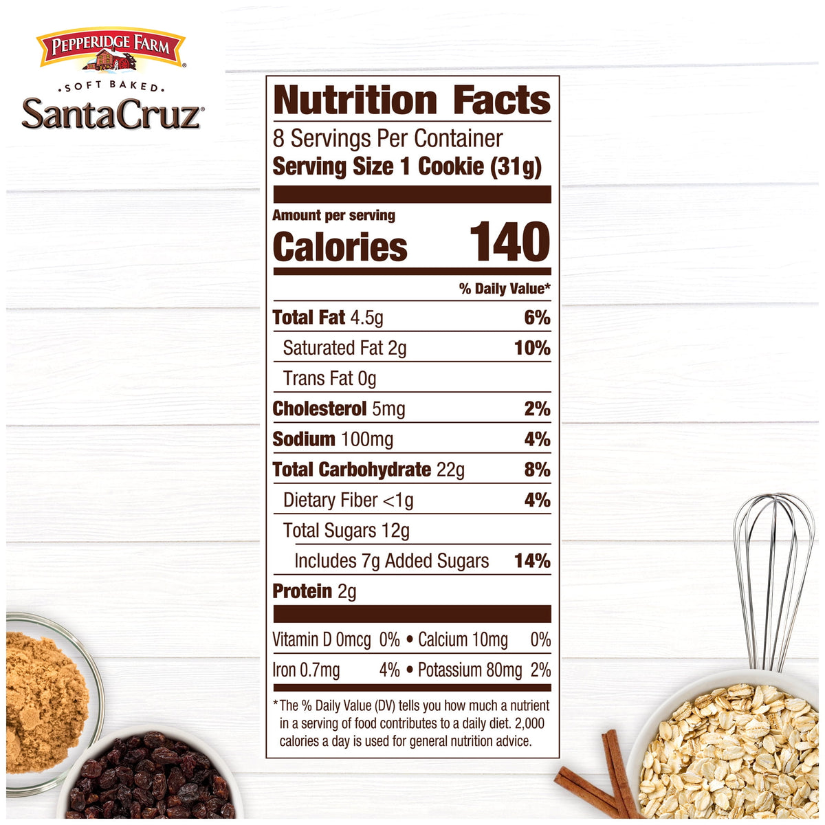 Regalo Pepperidge Santa Cruz Avena Pasas 244g X2
