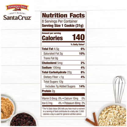 Regalo Pepperidge Santa Cruz Avena Pasas 244g X2