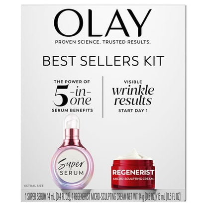 Olay dúo suero Super Serum 0.4 fl oz crema MSC 0.5 fl oz