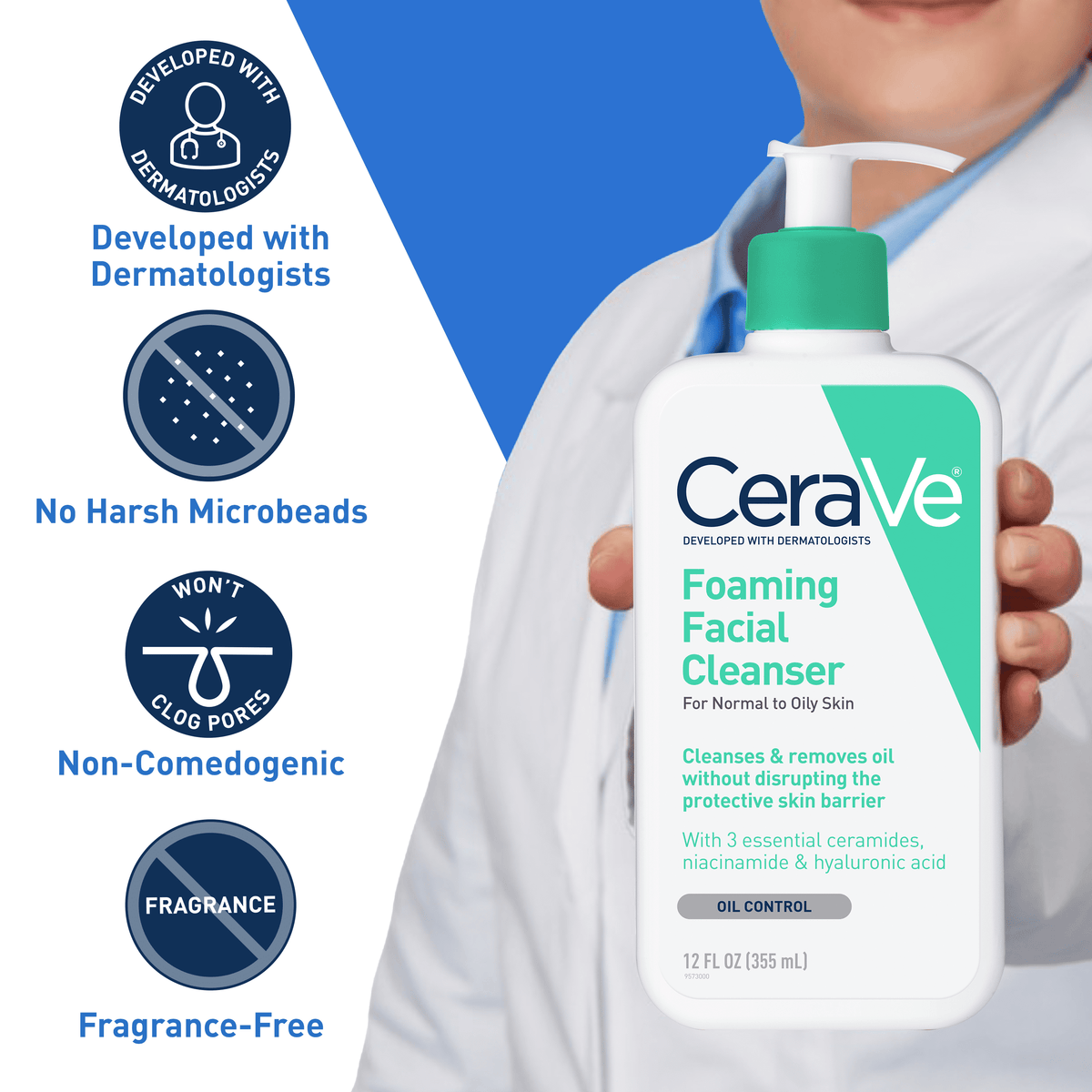 CeraVe Gel Limpiador Facial Espumoso 236 ml