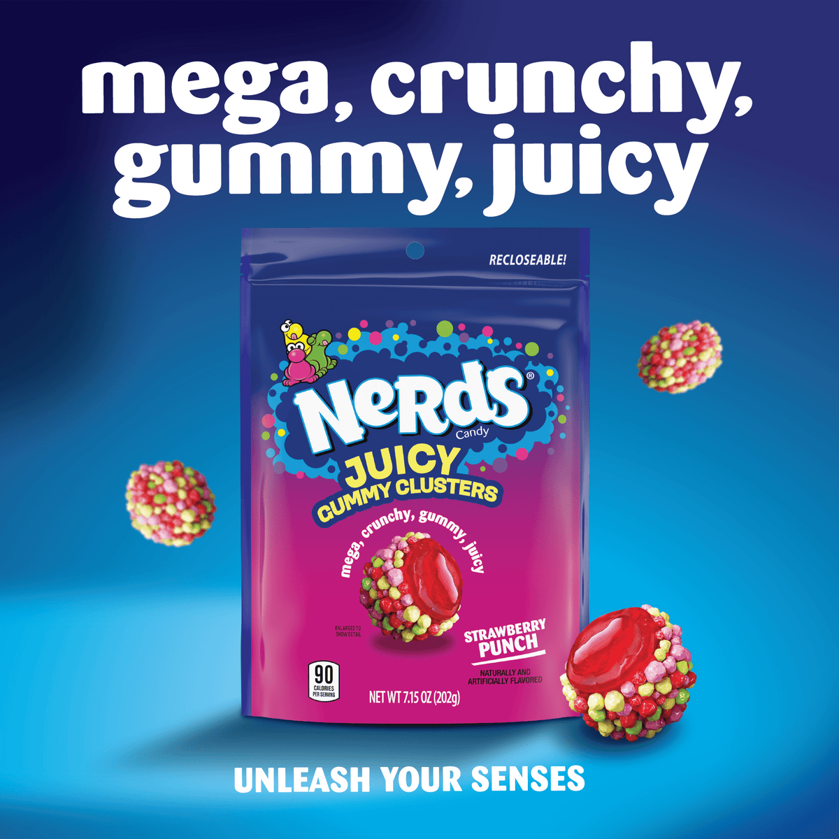 NERDS Juicy Gummy Clusters Strawberry Punch