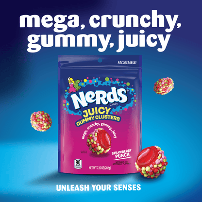 NERDS Juicy Gummy Clusters Strawberry Punch