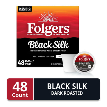Café Folgers Black Silk K-Cup 48