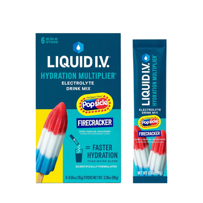 Liquid I.V. Popsicle Firecracker Electrolitos 6 Sobres