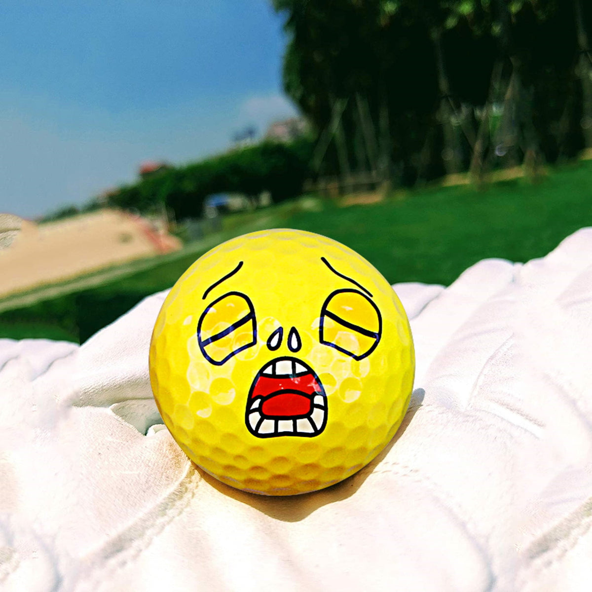Pelotas De Golf Crestgolf Caras Divertidas 6 Piezas