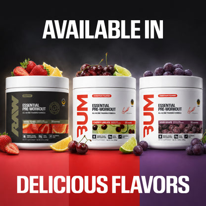 RAW Essential preentreno Sour Grape 20 porciones