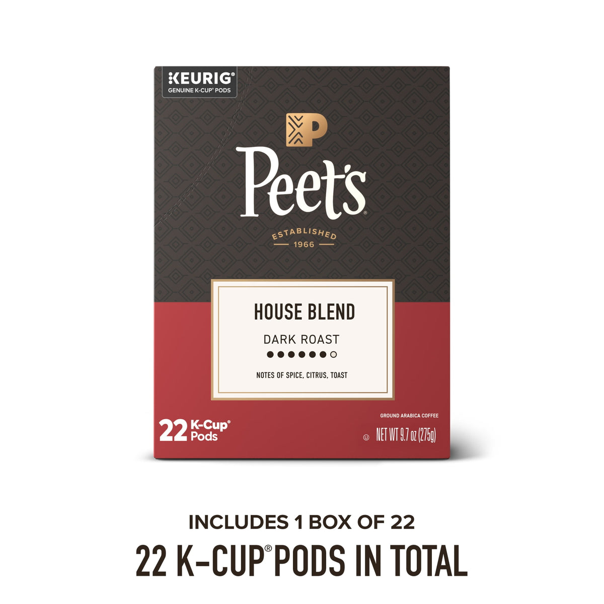 Café Peet's House Blend K-Cup 22 Pack 2