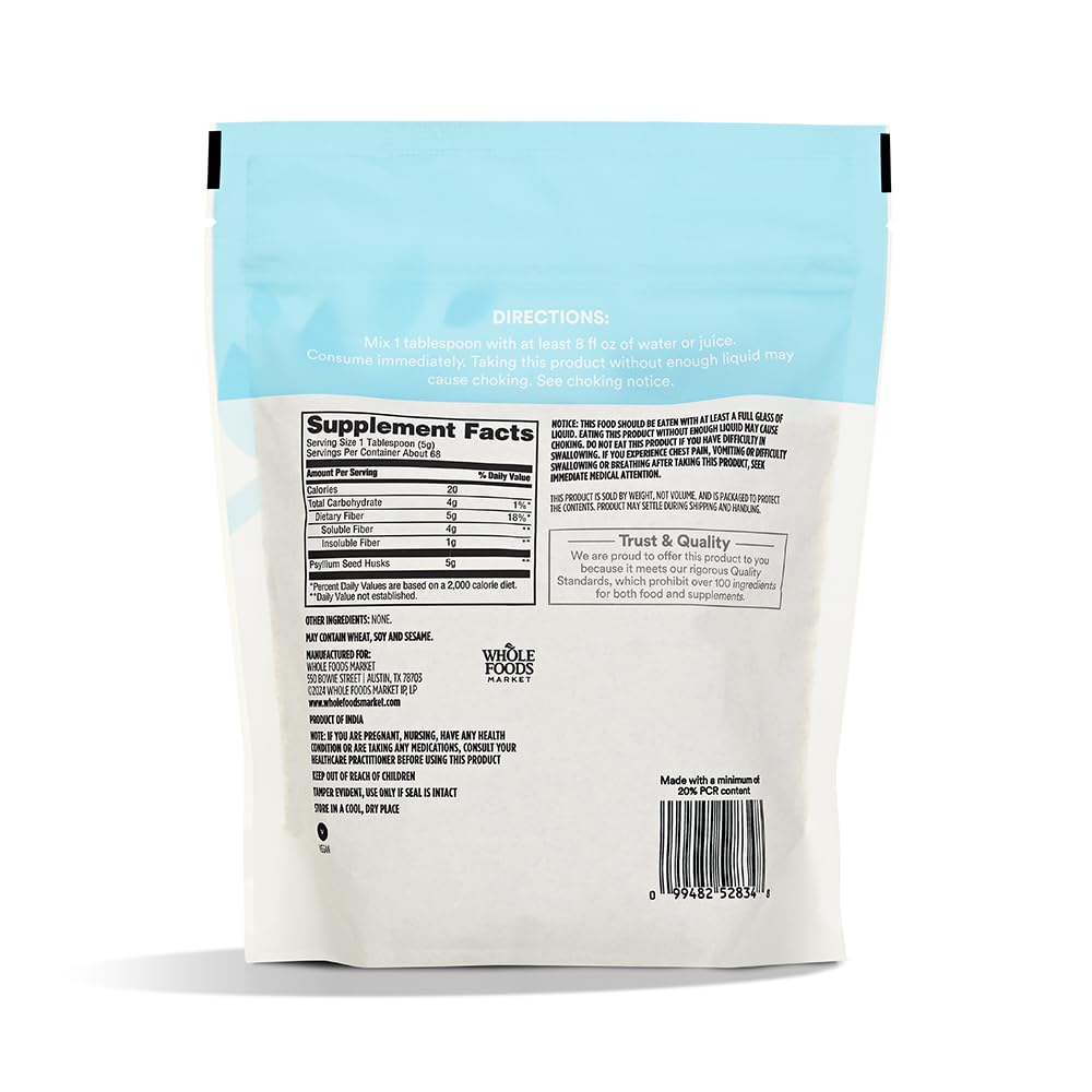 365 Psyllium Husk Cáscara de Psyllium en Polvo 340 g