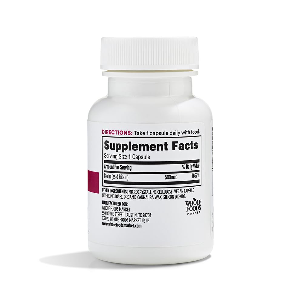 365 Biotina 500 Mcg 60 Cápsulas
