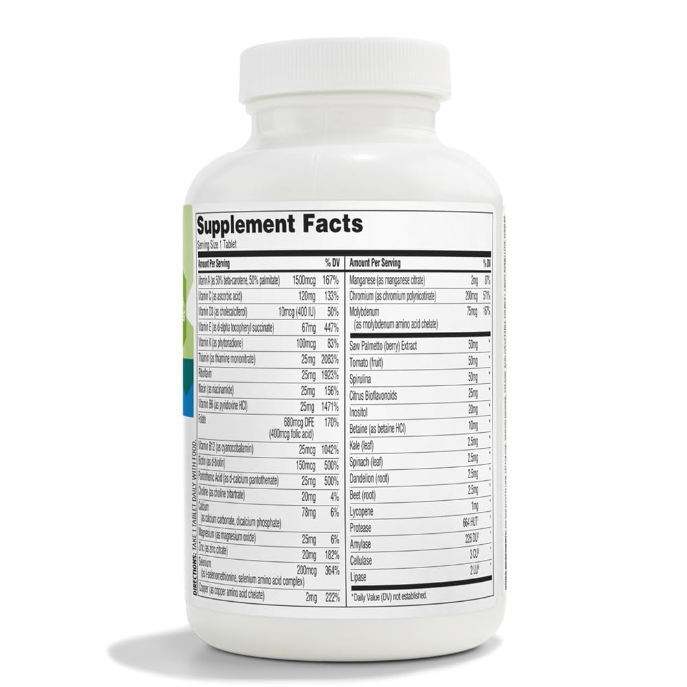 365 Multivitamínico Hombre Una Al Día 180 Tabletas