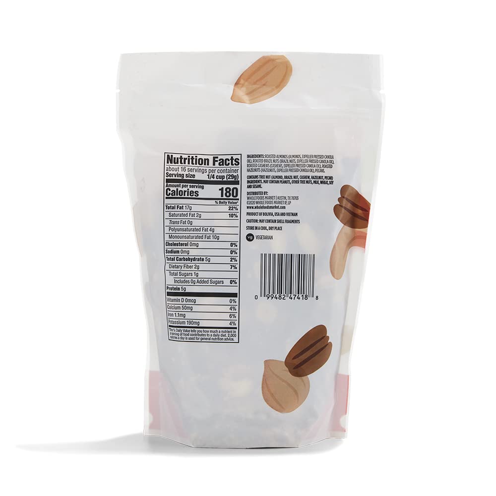 365 Nueces Mixtas Deluxe Tostadas Sin Sal 454 g