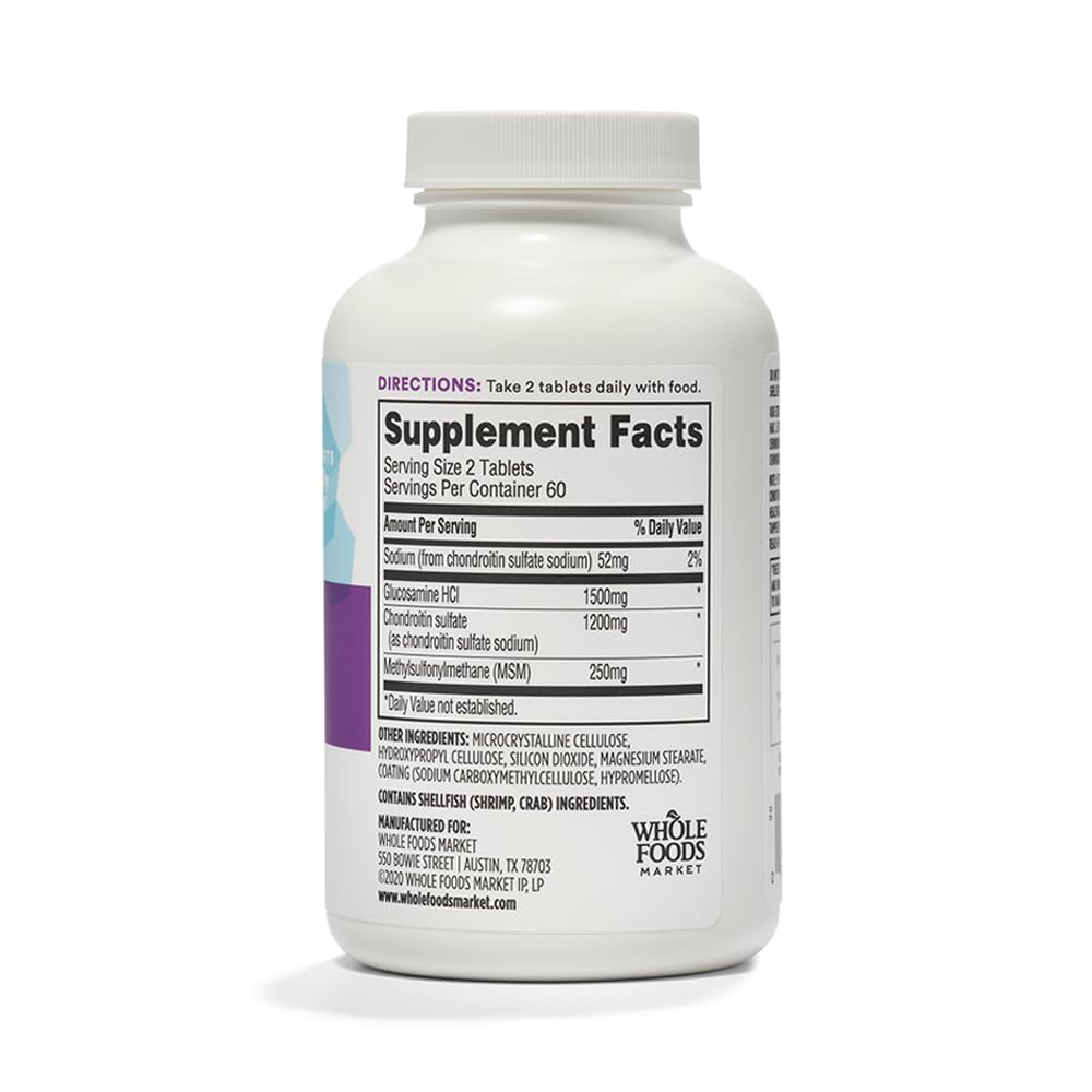 365 Glucosamina Condroitina MSM Doble Concentración 120 Tabletas