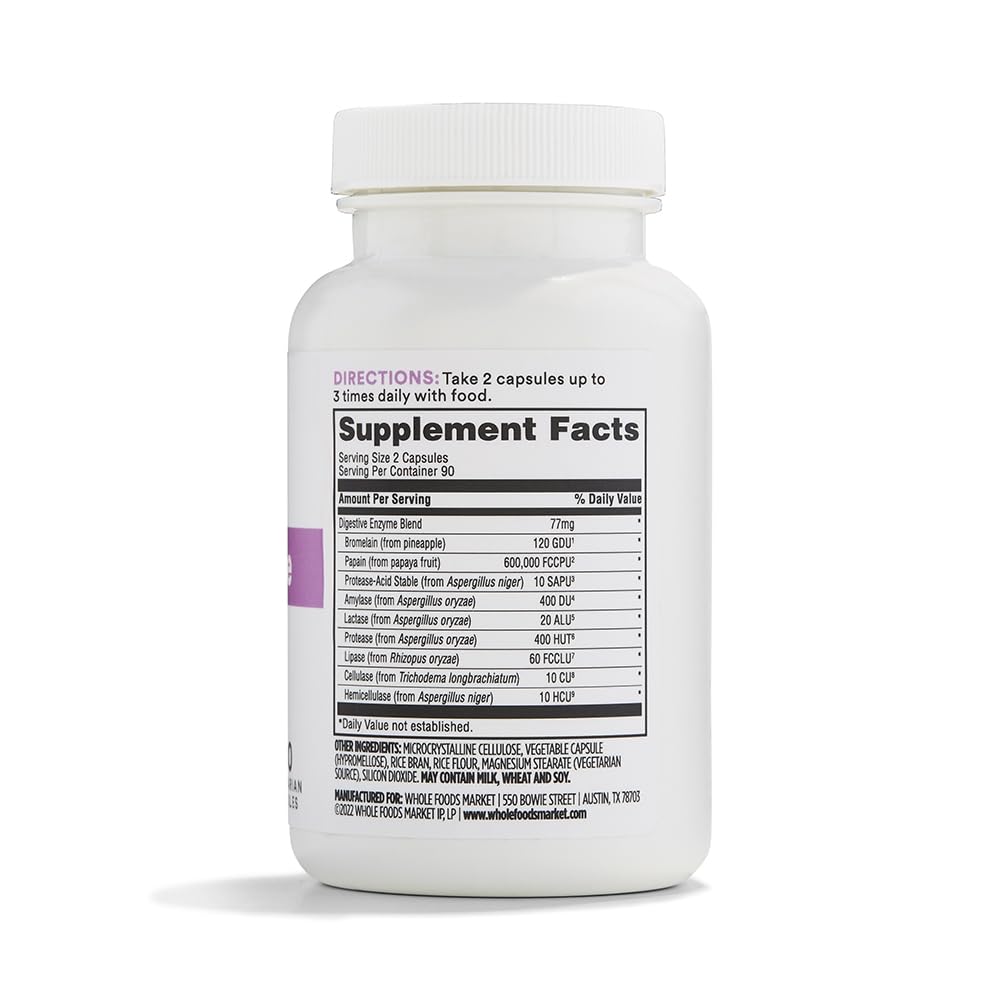 365 Wholezyme Enzimas Digestivas 180 Tabletas