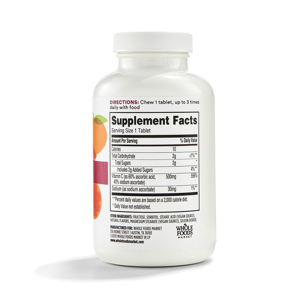 365 Vitamina C Masticable 500 Mg 100 Tabletas