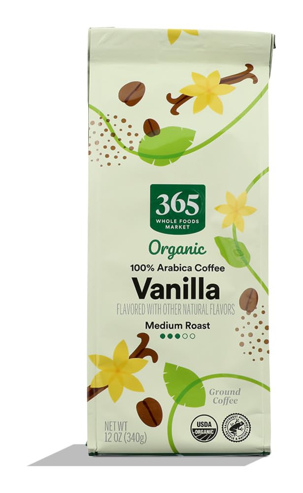 365 Café Molido Orgánico Sabor Vainilla 340 g