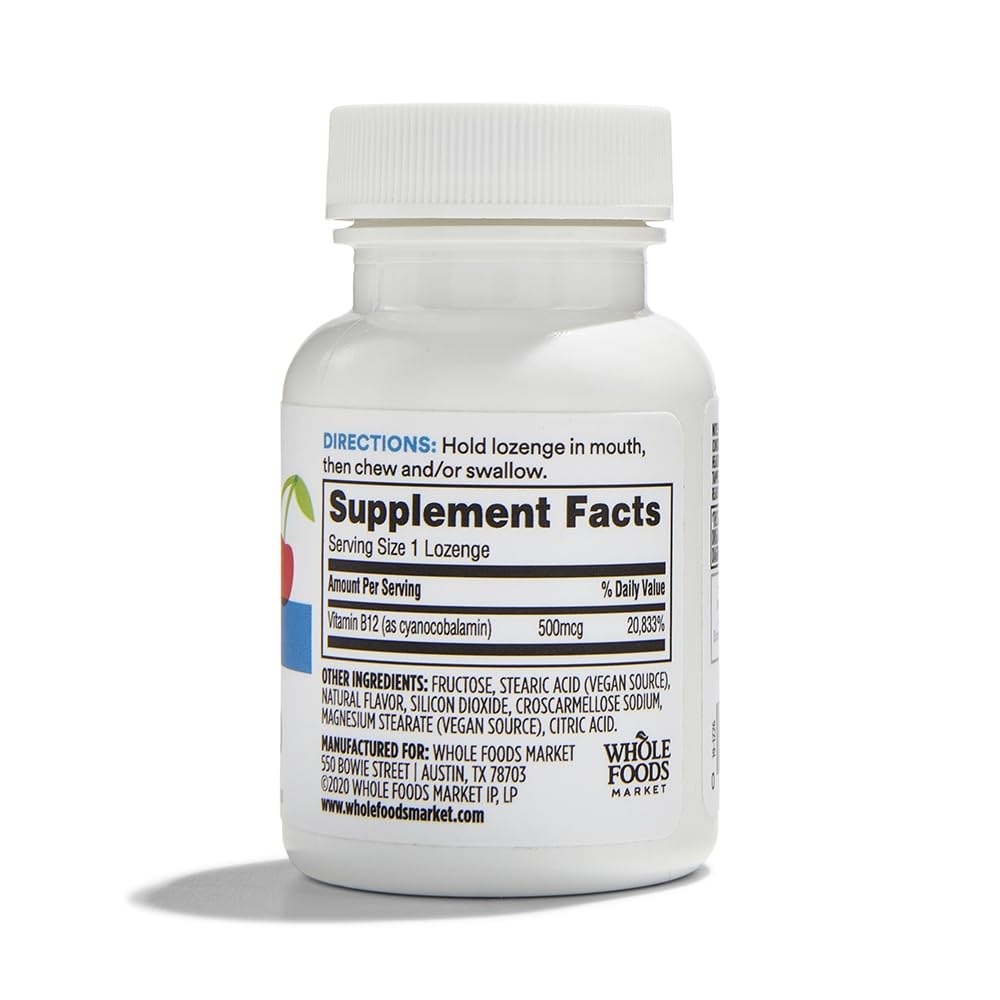 365 Vitamina B12 500 Mcg 100 Pastillas