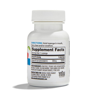 365 Vitamina B12 500 Mcg 100 Pastillas