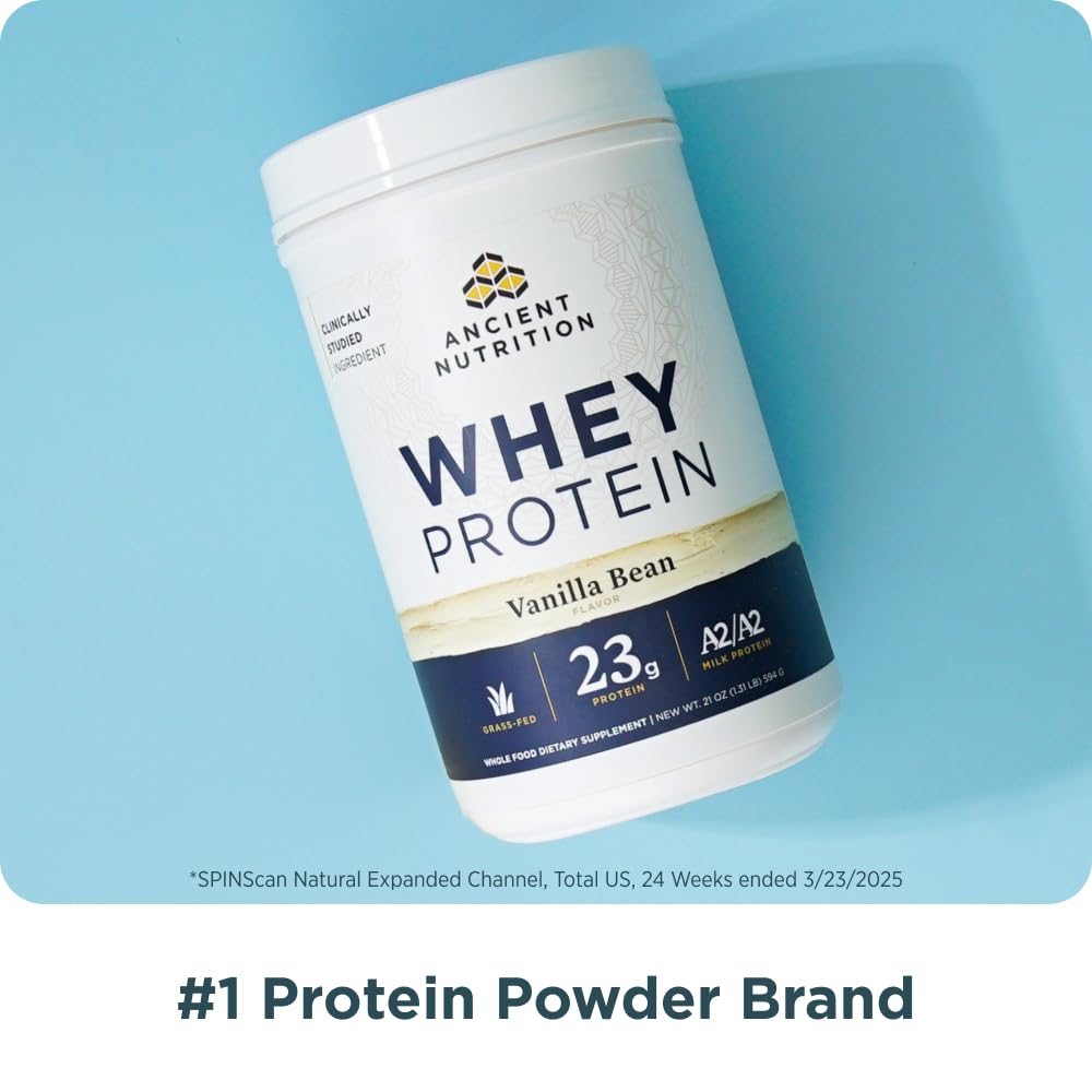 Ancient Nutrition Proteína Whey A2 Sabor Chocolate y Crema de Cacahuate 610 g