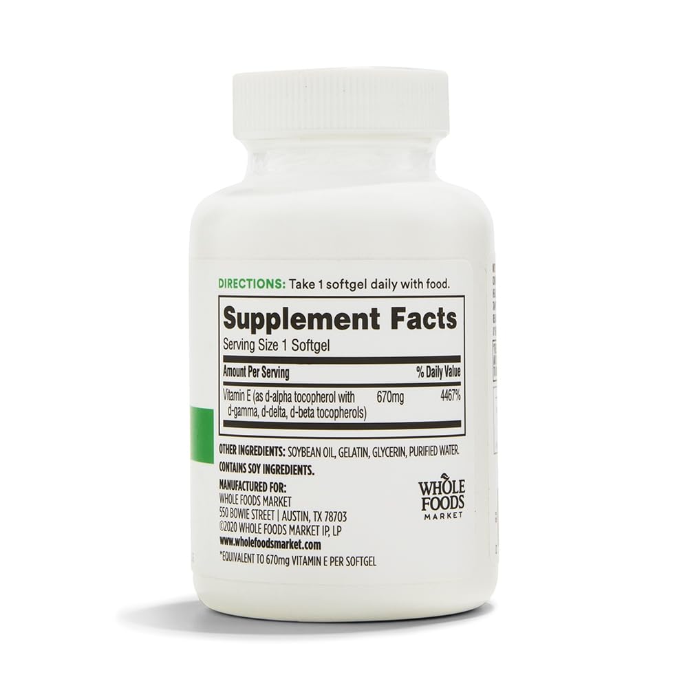 365 Vitamina E 1000 UI 60 Cápsulas