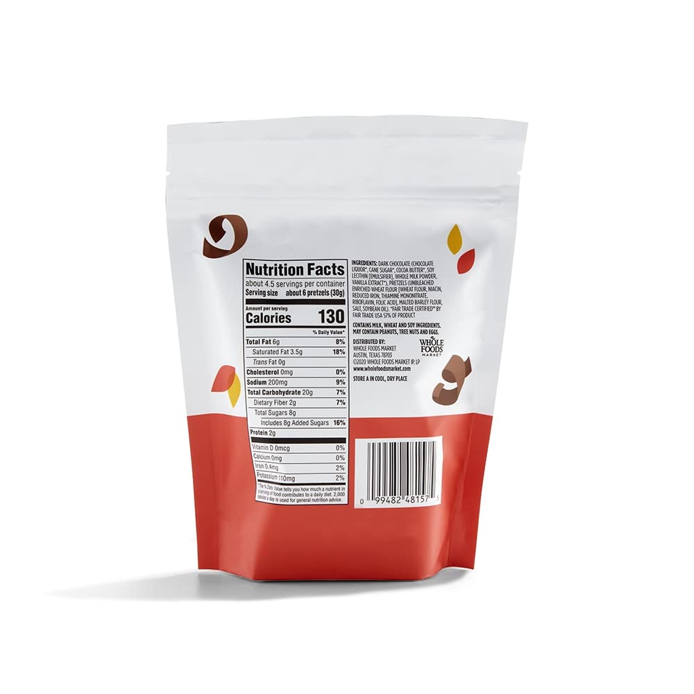 365 Pretzels Cubiertos de Chocolate Amargo 142 g