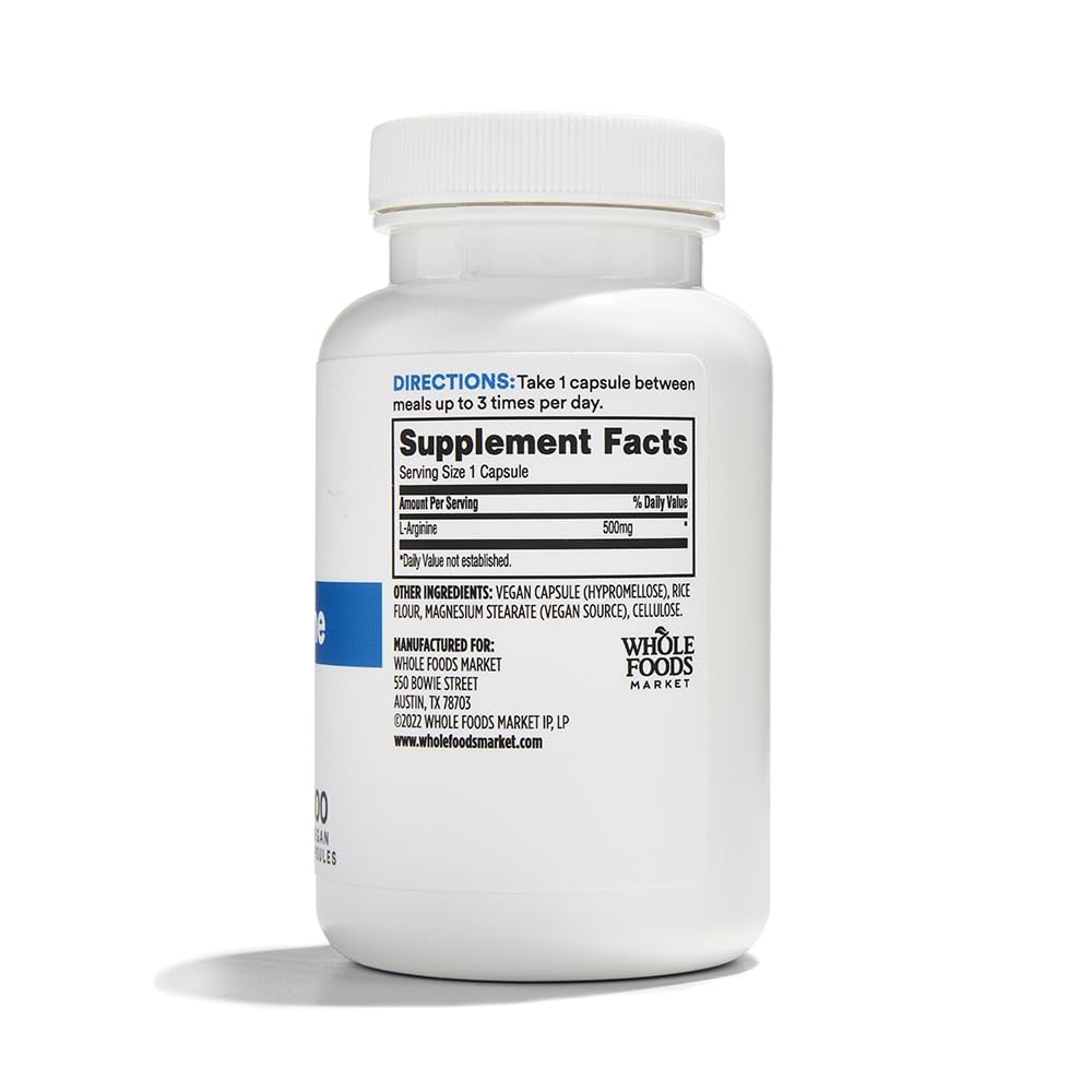 365 L-Arginina 500 Mg 100 Cápsulas