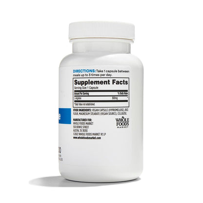 365 L-Arginina 500 Mg 100 Cápsulas