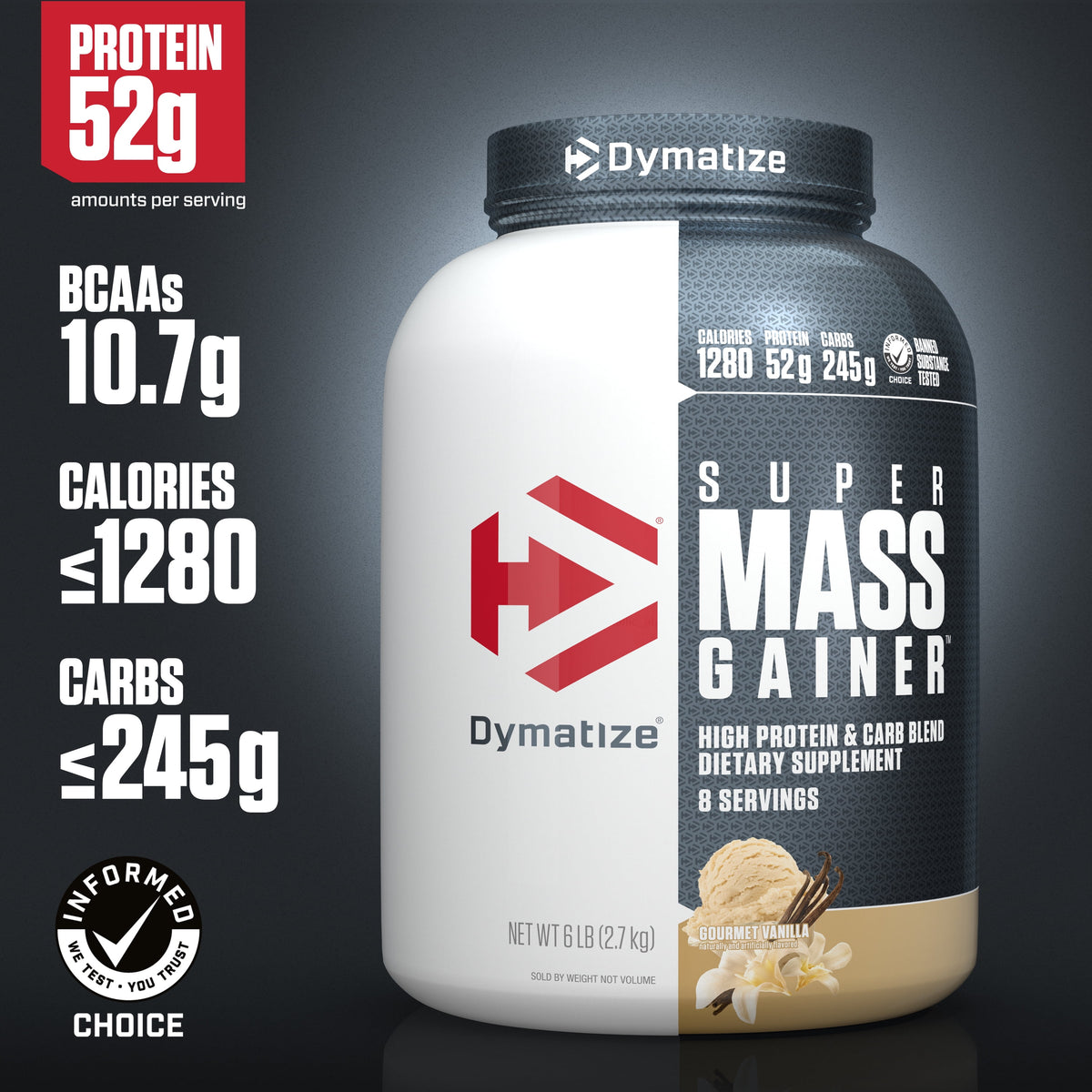Dymatize Super Mass Gainer Vainilla 2.7 Kg