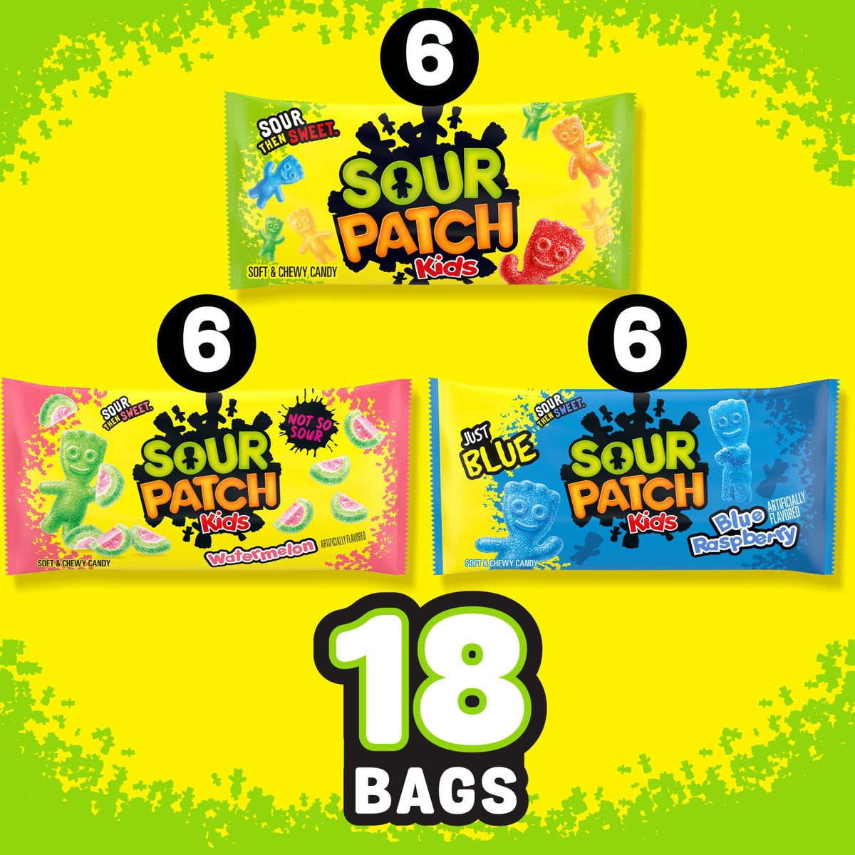 Regalo Sour Patch Kids Gomitas Favorites Mix 1021g