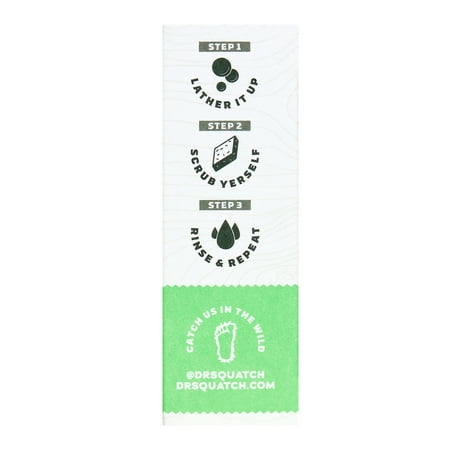 Dr. Squatch Green Tea Butter Total Moisture Natural Bar Soap for Men, 5 oz