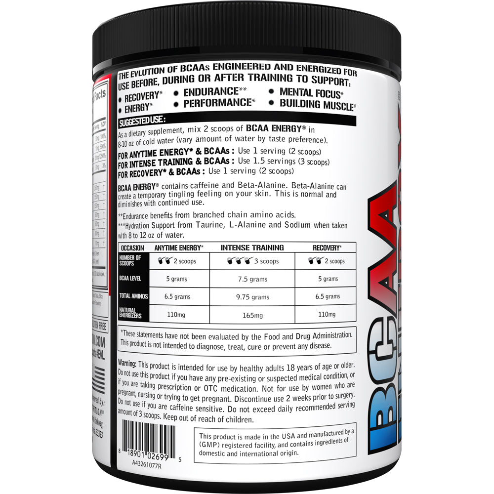 Evlution BCAA Energy preentreno Rocket Pop 30 porciones