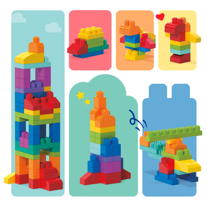 MEGA BLOKS Fisher-Price bloques bolsa azul 80 piezas