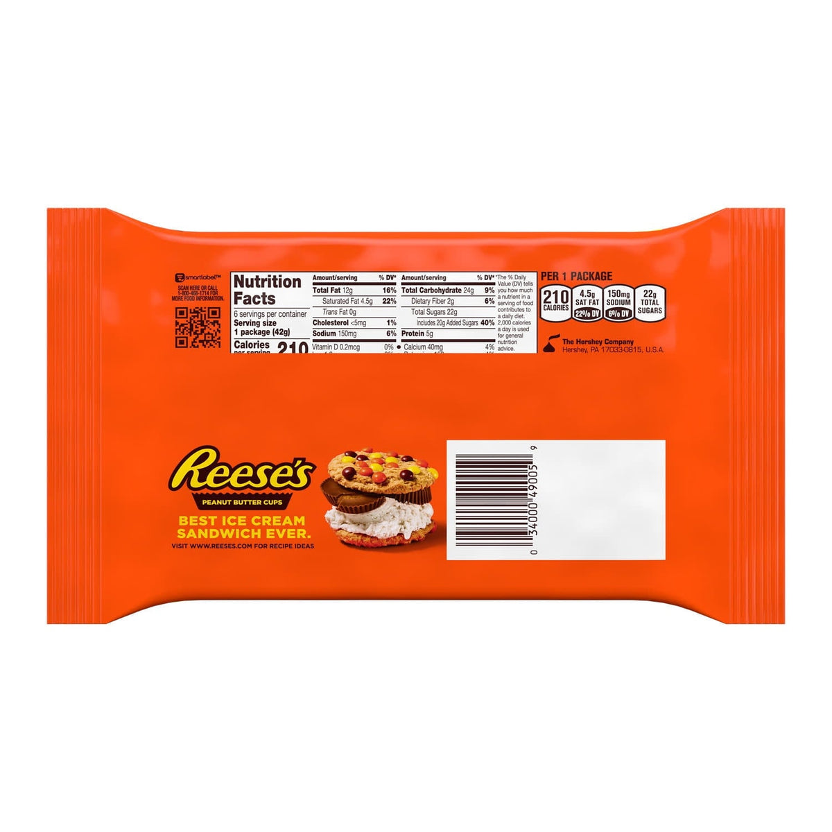 Reese's Peanut Butter Cups 6 Paquetes