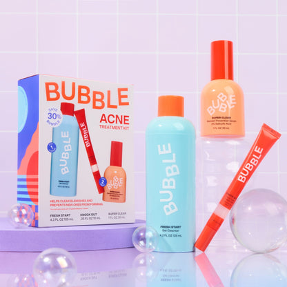 Bubble Skincare Kit para Acné 3 Piezas
