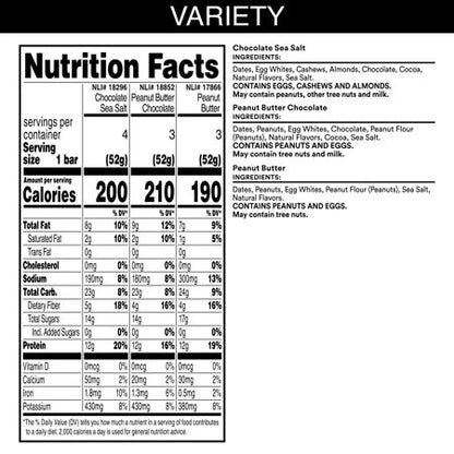 RXBAR, Variety Pack Protein Bars, 10 Count