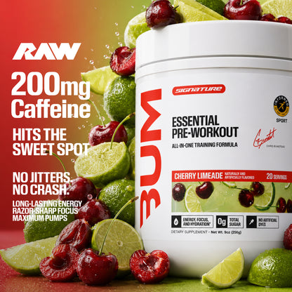RAW Essential preentreno Cherry Limeade 20 porciones