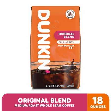 Dunkin Original Blend café en grano tueste medio 18 oz