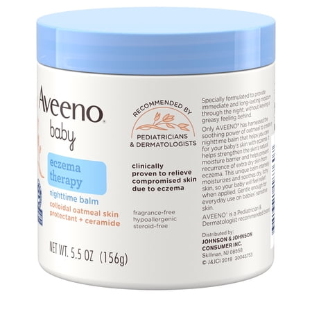Aveeno Baby bálsamo nocturno avena coloidal 5.5 oz