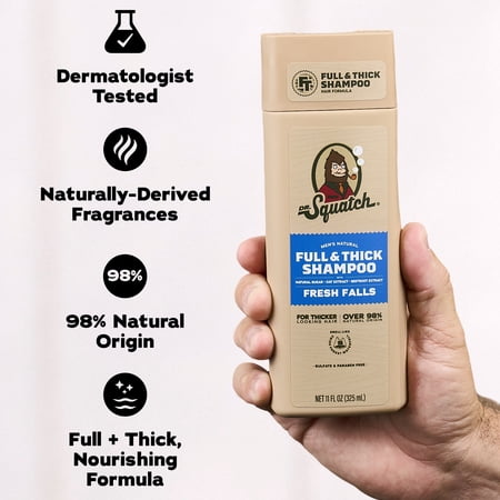 Dr. Squatch champú Full & Thick Fresh Falls 11 fl oz