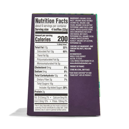 Whole Foods Market Trufas de Chocolate con Menta 198 g