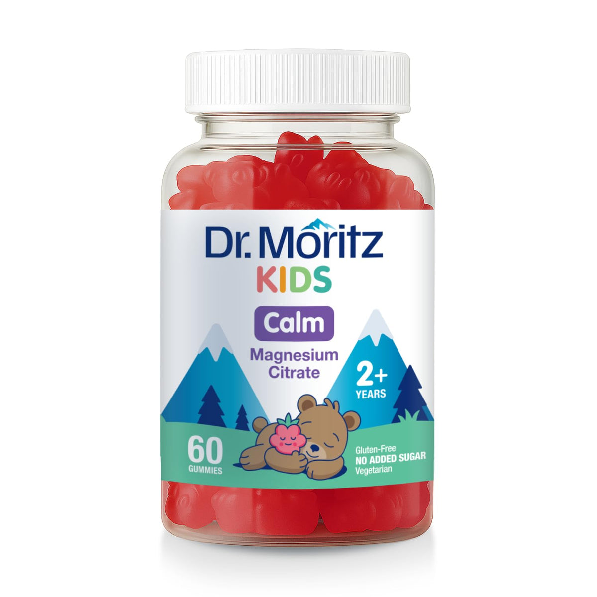 Dr Moritz Magnesio Infantil Sin Azúcar 60 Gomitas Frambuesa