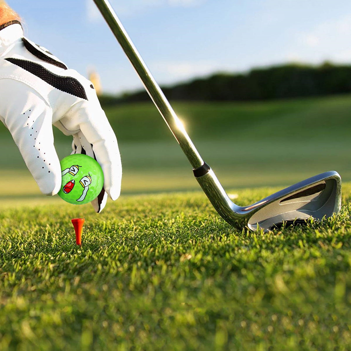 Pelotas De Golf Crestgolf Caras Divertidas 6 Piezas