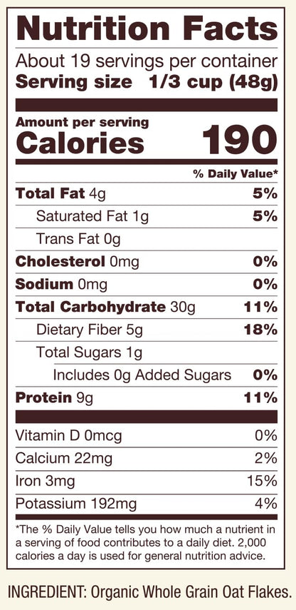 Bob's Red Mill Avena Orgánica con Proteína 907 g