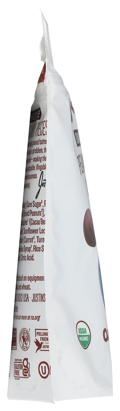 Justin's Bocaditos de Chocolate Amargo con Crema de Cacahuate Orgánicos 128 g