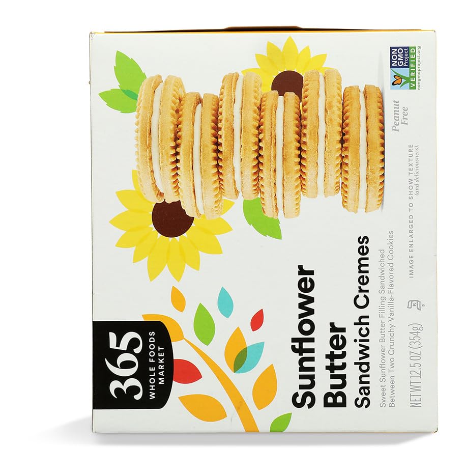 365 Galletas Sándwich Rellenas de Crema de Girasol 354 g