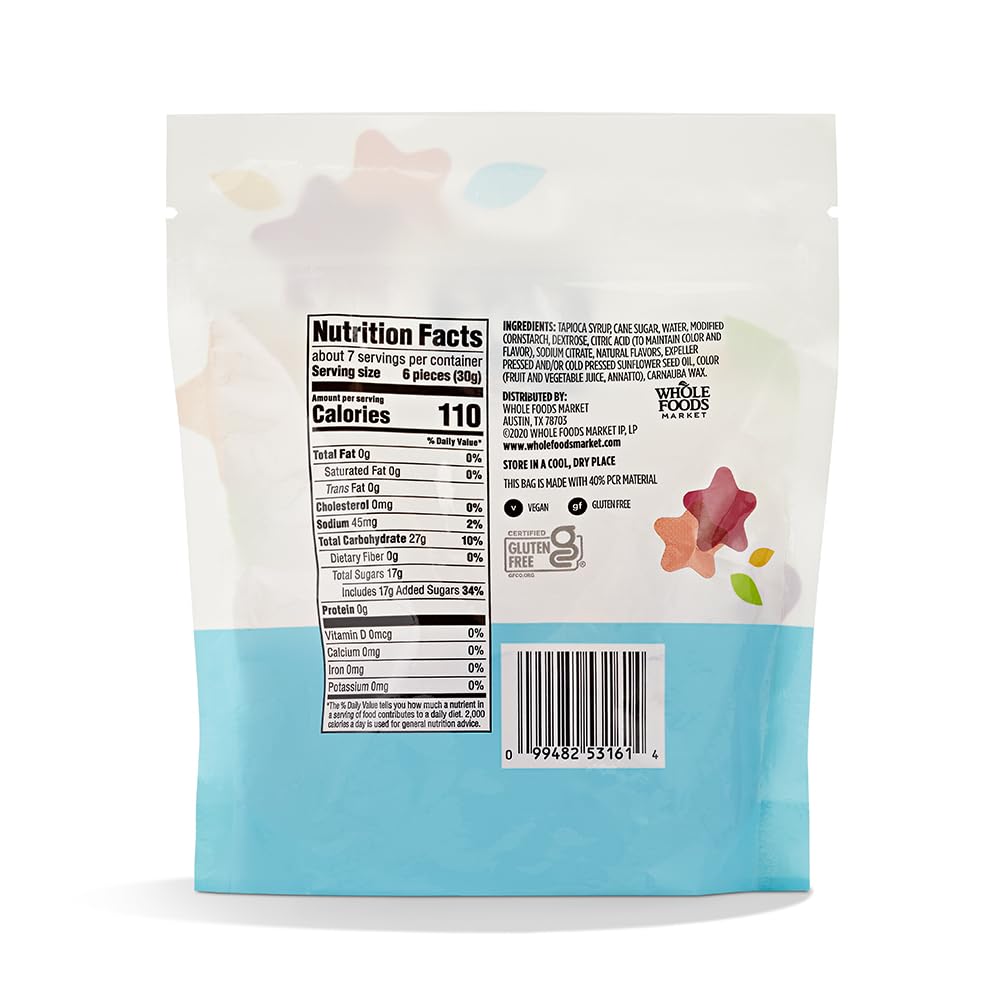 365 Gomitas Estrellas Sabores Surtidos 198 g