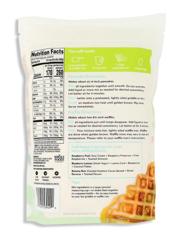 365 Harina para Hot Cakes y Waffles con Proteína 454 g