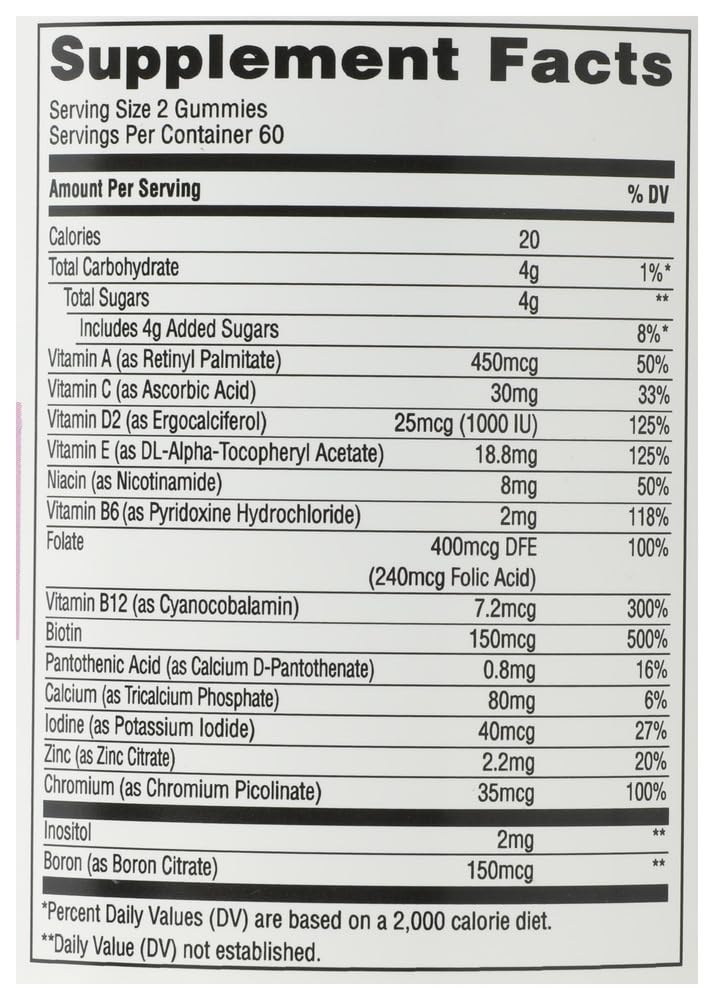 365 Multivitamínico en Gomitas para Mujer 120 Piezas
