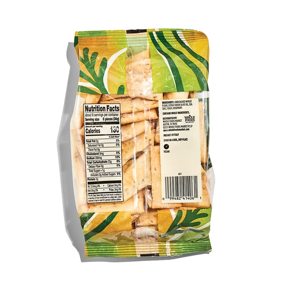 Whole Foods Market Galletas Rústicas Italianas de Romero 170 g